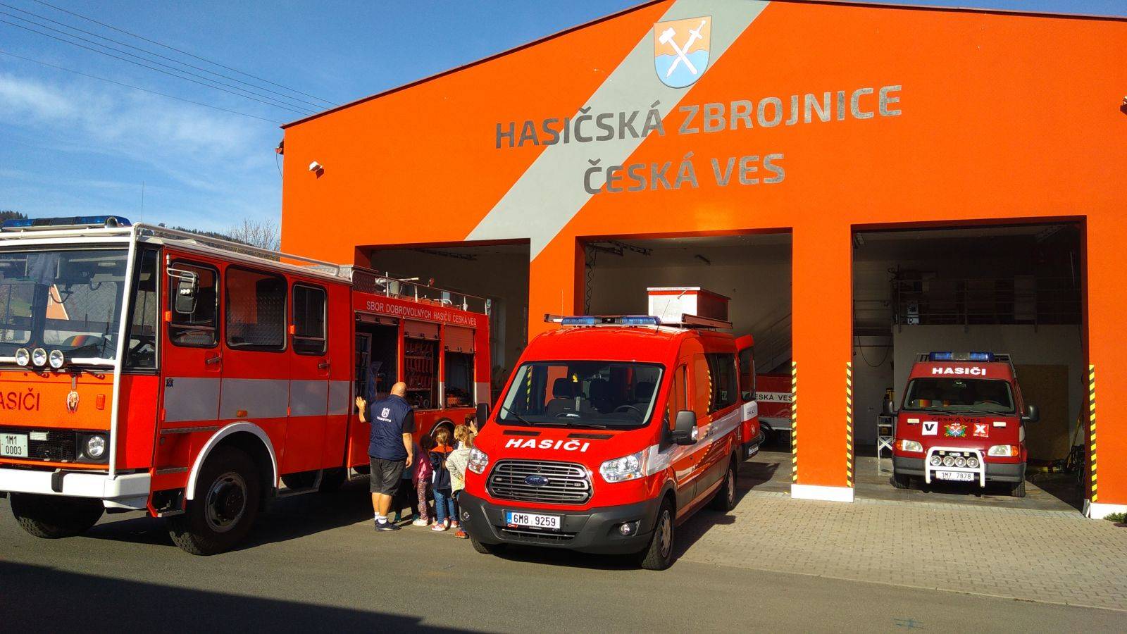 Návštěva u hasičů v České Vsi 