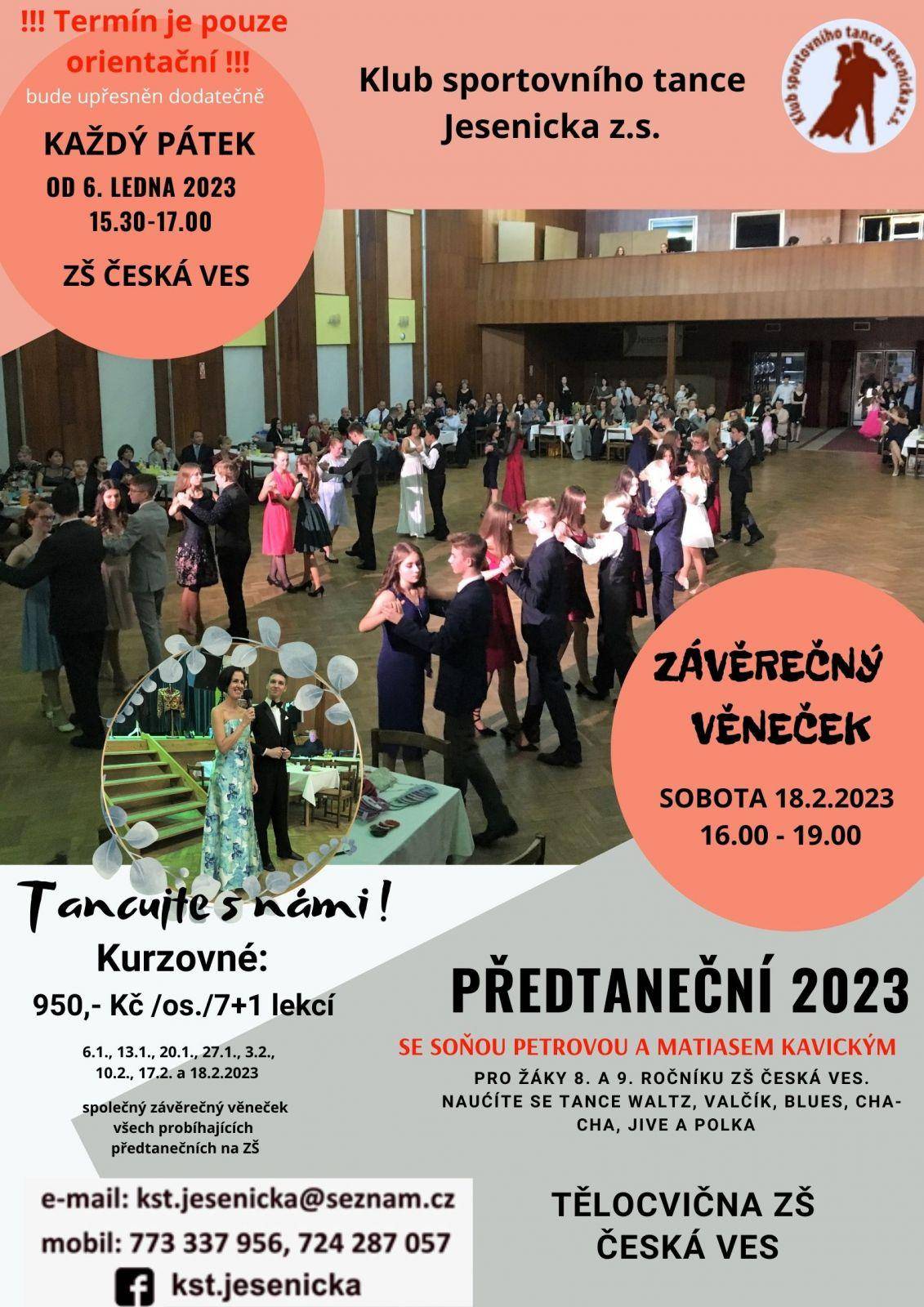 Předtaneční 2023 - roztancujme Českou Ves!