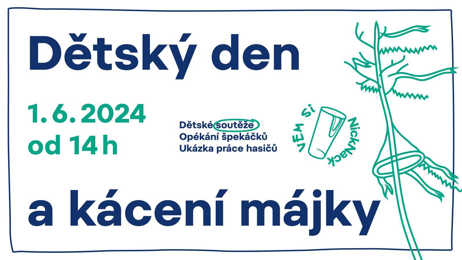 Dětský den a kácení májky
