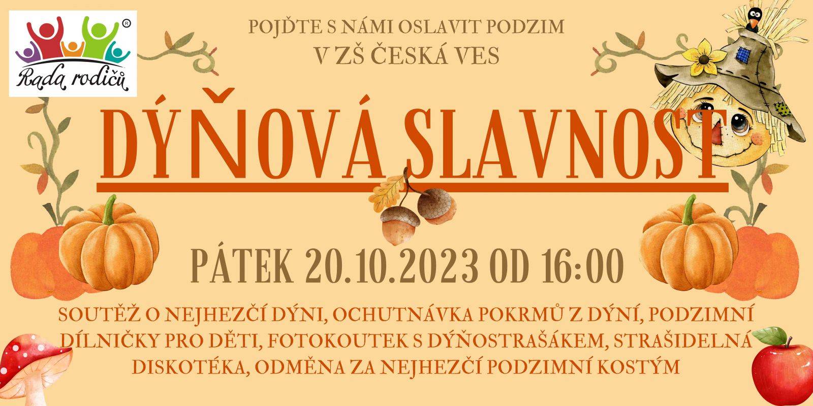 Dýňová slavnost 20.10. od 16:00