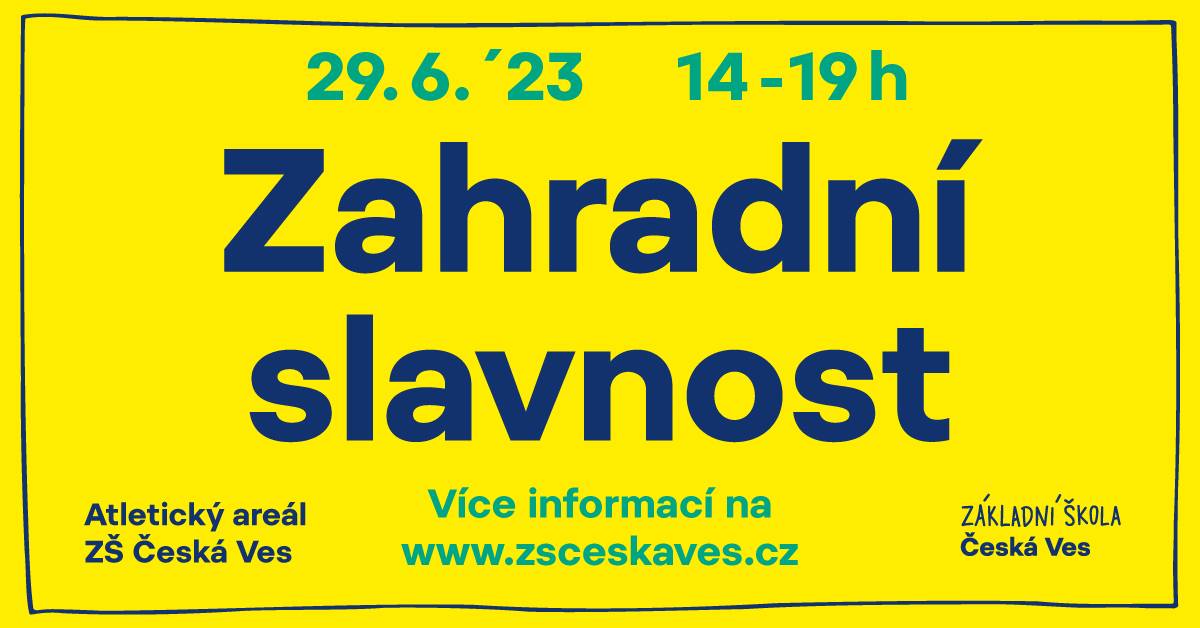 ZAHRADNÍ SLAVNOST 2023