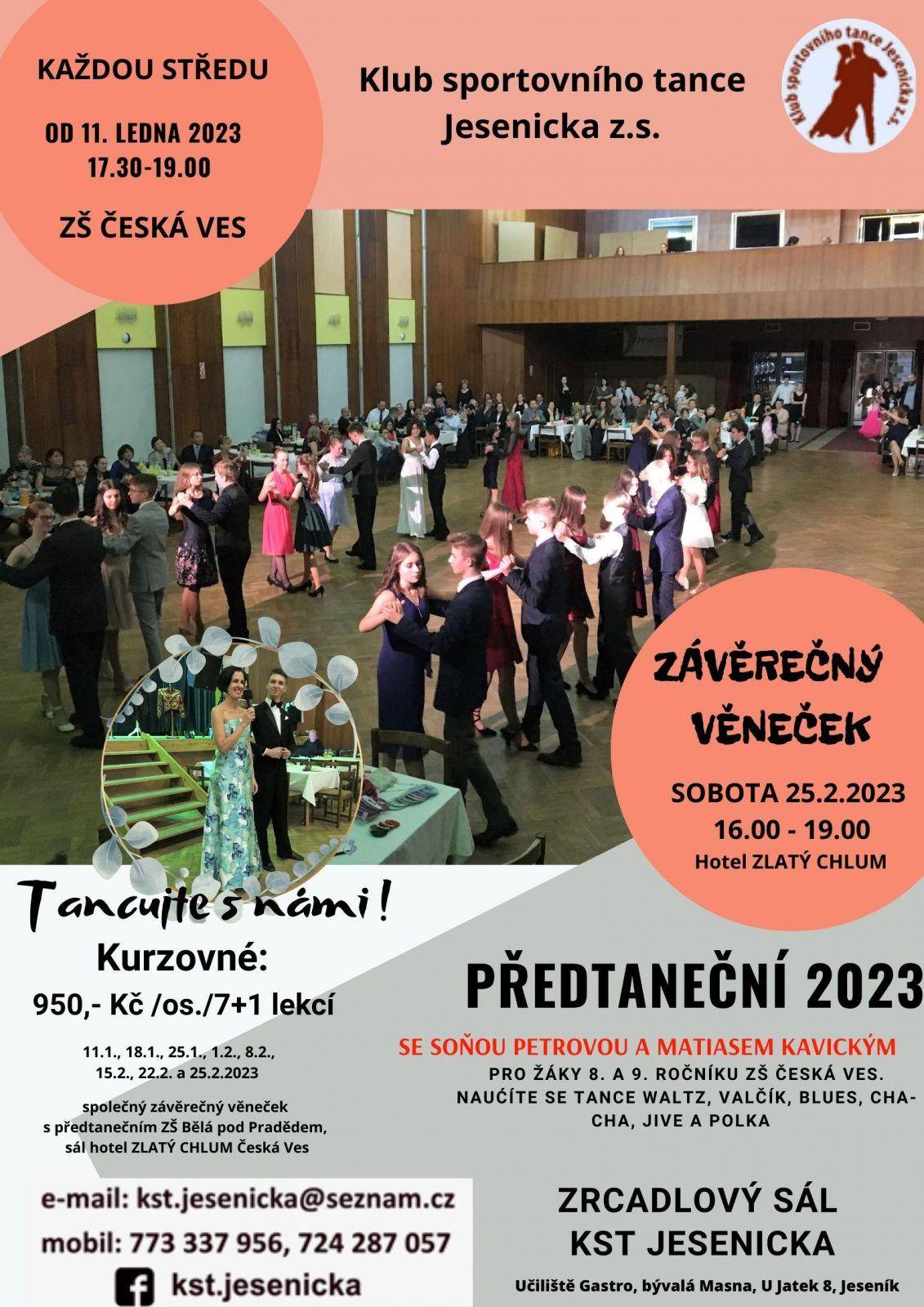 Předtaneční 2023 - nábor tanečníků v plném proudu