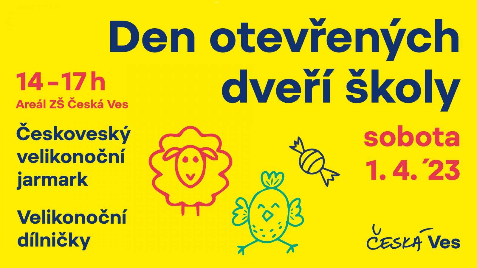 Den otevřených dvěří školy 1. 4. 2023 od 14 hodin