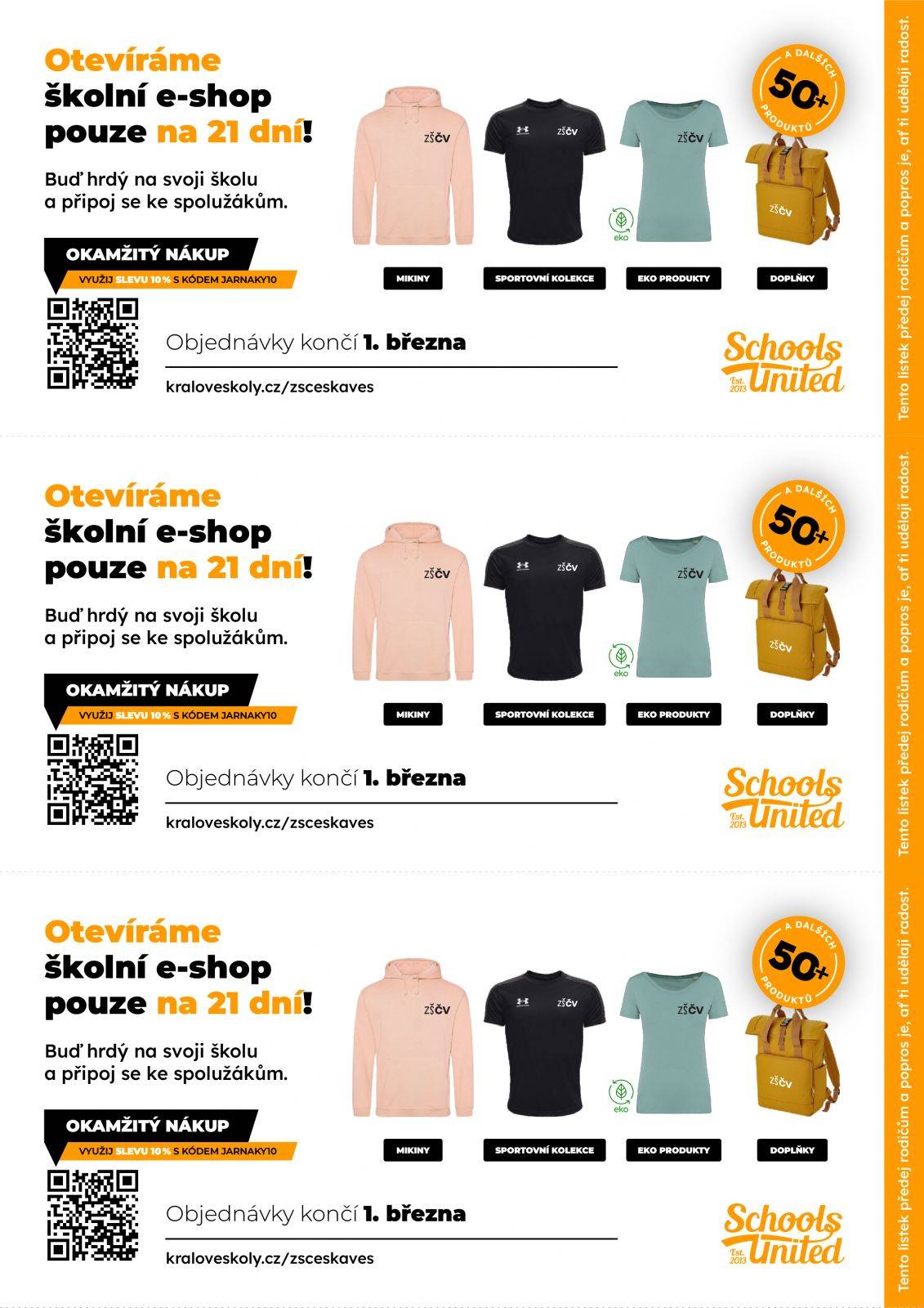 ŠKOLNÍ MERCH - limitka jaro 2024