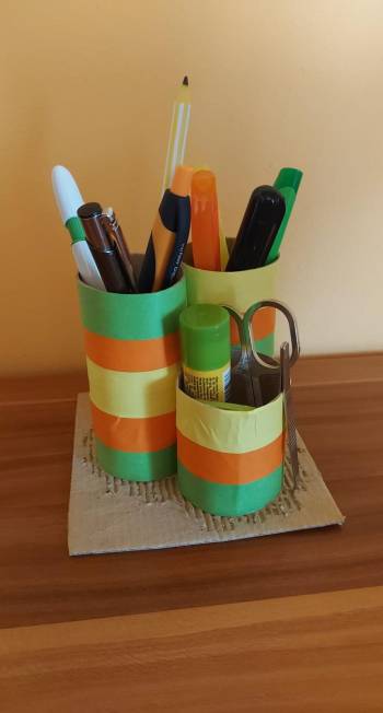 Výtvarná výzva - Recyklace kartonové krabice