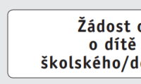 Žádost o ošetřovné při péči o dítě z důvodu uzavření školského zařízení